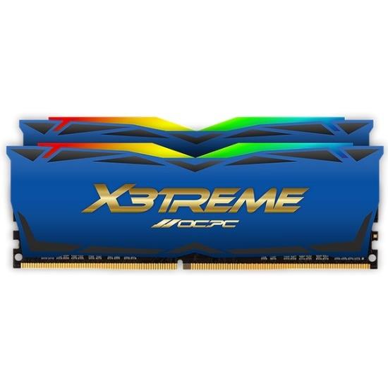 Изображение Оперативная память 2х8 GB DDR4 OCPC X3 RGB Blue (28800 МБ/с, 3600 МГц, CL18)