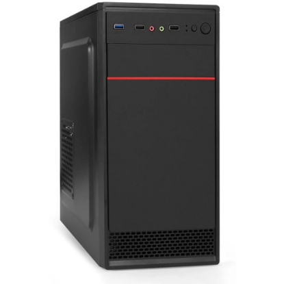 Изображение Корпус ExeGate MA-401-XP400 (mATX, черный, 400 Вт)/(EX295156RUS)