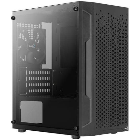 Изображение Корпус AeroCool Trinity Mini-G-BK-v1 (mATX, Mini-ITX, черный, без БП)/(4710562758610)