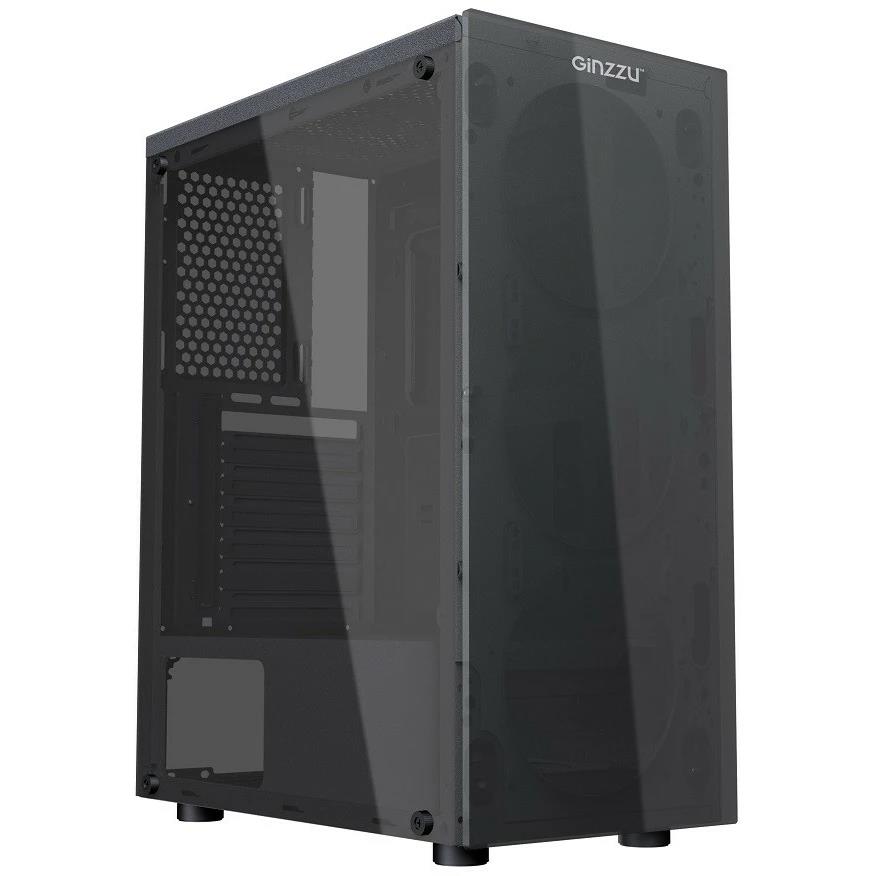 Изображение Корпус Ginzzu SL190 (mATX, ATX, Mini-ITX, черный, без БП)/()