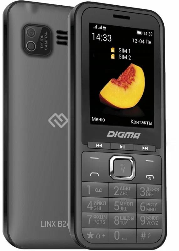 Изображение Мобильный телефон Digma Linx B241,серый