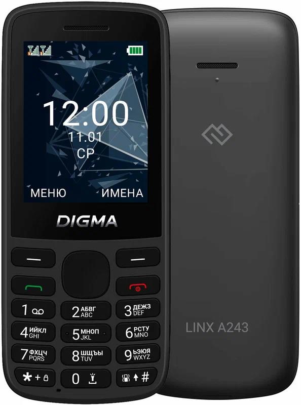 Изображение Мобильный телефон Digma Linx A243,черный