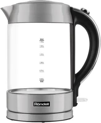 Изображение Электрический чайник Rondell RDE-1001  (2200 Вт/1,7 л /стекло, нержавеющая сталь/черный, серебристый)