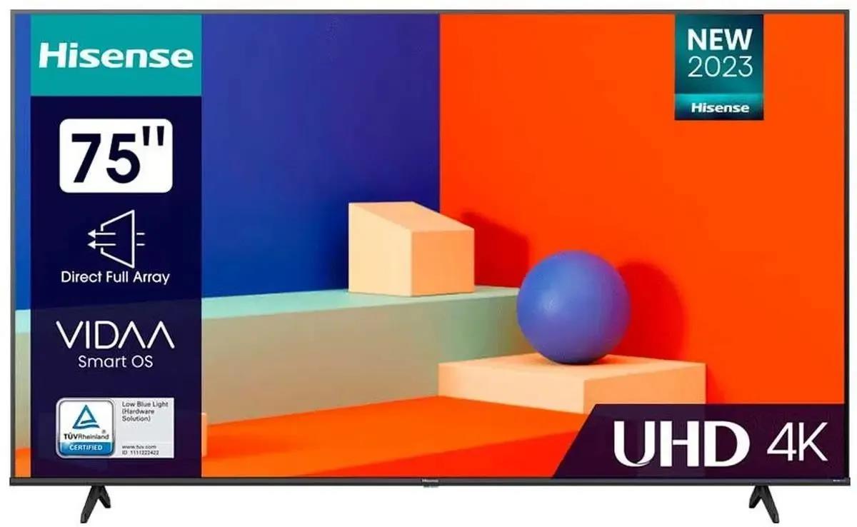 Изображение Телевизор Hisense 75A6K 75" 4K UHD Smart TV черный