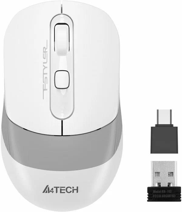 Изображение Мышь A4Tech Fstyler FG10CS Air серый, белый