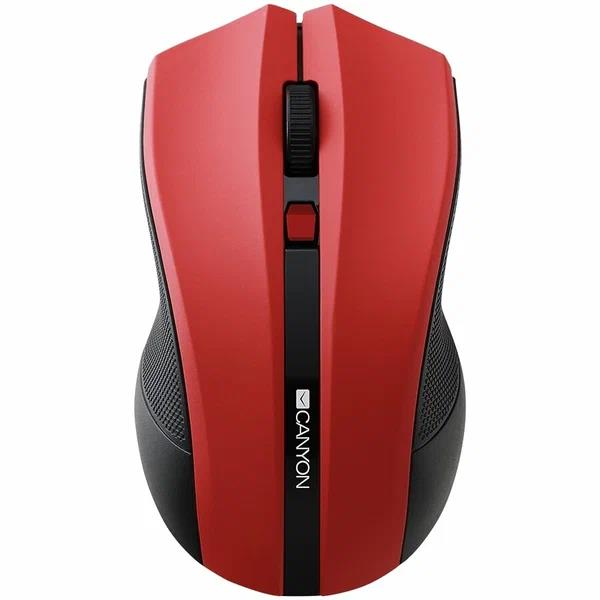 Изображение Мышь Canyon wireless Optical Mouse красный