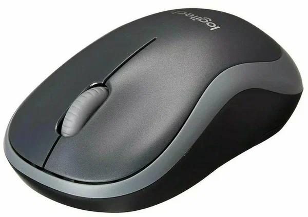 Изображение Мышь Logitech M186 серый, черный