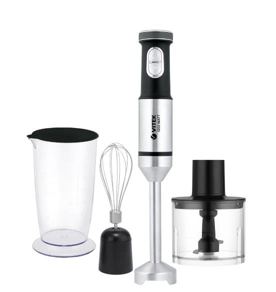 Изображение Блендер VITEK VT-1465 MC (погружной/1200 Вт/серебристый, черный)