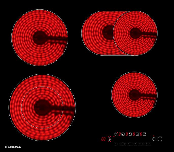 Изображение Варочная панель Renova TC-472L2BS1 (черный)