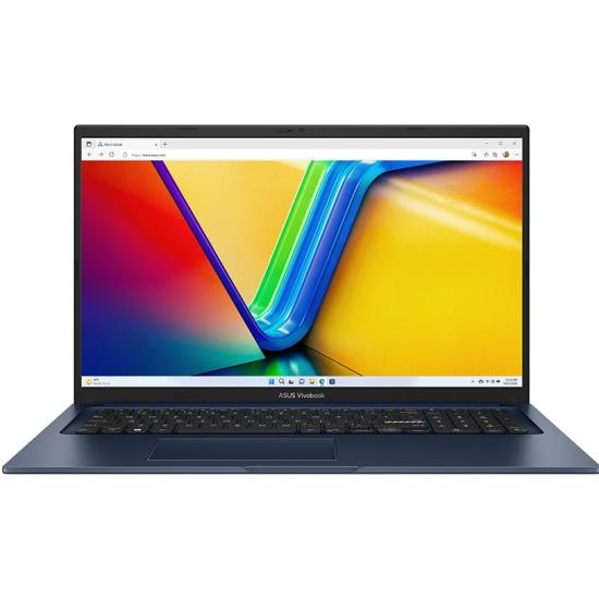 Изображение Ноутбук Asus VivoBook 17X X1704ZA-AU342  (Intel 1255U  1700 МГц/ SSD 512 ГБ  нет/RAM 16 ГБ/ 17.3" 1920x1080/VGA встроенная/ Без ОС) (90NB10F2-M00DE0)