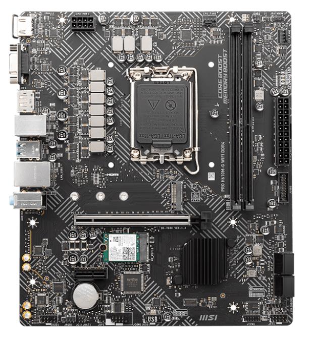 Изображение Материнская плата LGA 1700 MSI PRO H610M-G WIFI DDR4