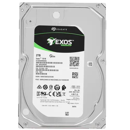 Изображение Жесткий диск 3.5" 2000 ГБ Seagate Exos 7E10, 7200 rpm, 256 МБ