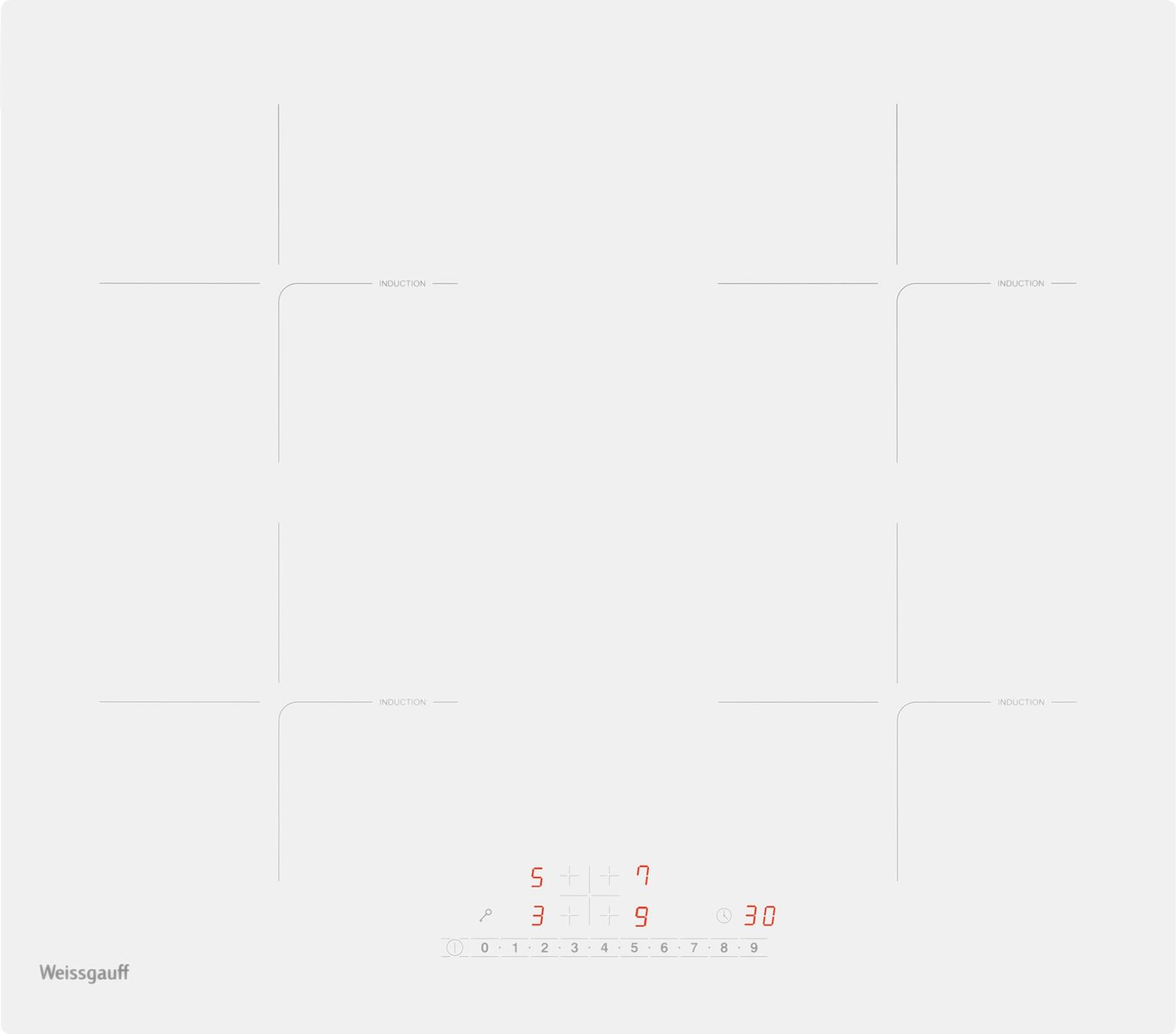 Изображение Варочная панель Weissgauff HI 640 WSC (белый)