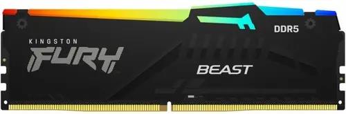 Изображение Оперативная память 16 GB DDR5 Kingston FURY Beast Black AMD RGB (48000 Мб/с, 6000 МГц, CL36)