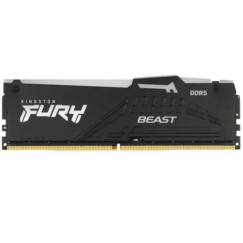 Изображение Оперативная память 1x32 GB DDR5 Kingston FURY Beast Black AMD RGB (44800 Мб/с, 5600 МГц, CL36)