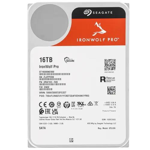 Изображение Жесткий диск 3.5" 16000 ГБ Seagate IronWolf Pro, 7200 rpm, 256 МБ