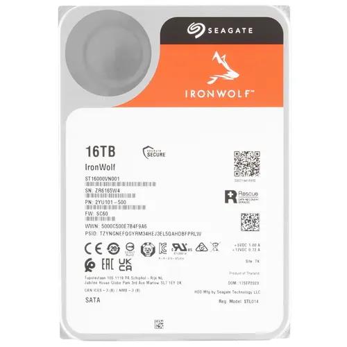 Изображение Жесткий диск 3.5" 16000 ГБ Seagate IronWolf, 7200 rpm, 256 МБ