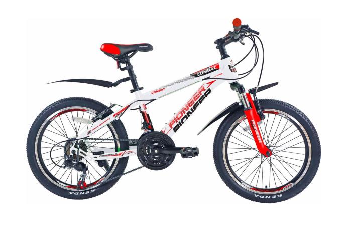 Изображение Велосипед Pioneer Combat 20 (красный, белый, черный/20 "/12.0 ")-