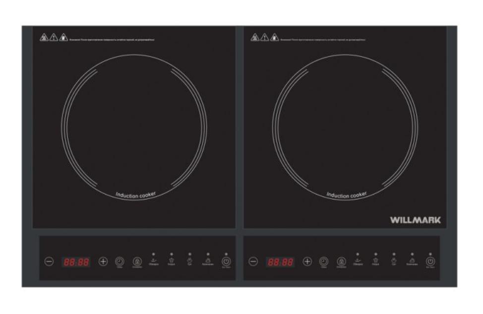 Изображение Плита настольная Willmark WIP-2840 B (электрическая, стеклокерамика, черный)
