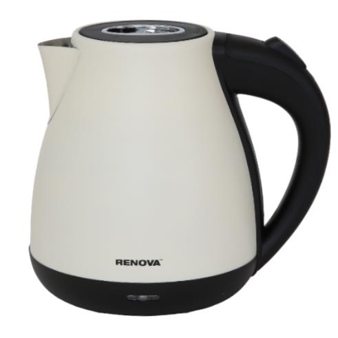 Изображение Электрический чайник Renova KT17S-06W (2200 Вт/1,7 л /пластик, нержавеющая сталь/белый)