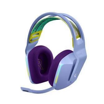 Изображение Bluetooth-гарнитура/наушники Logitech Headset Wireless RGB Gaming LILAC Retail (сиреневый)