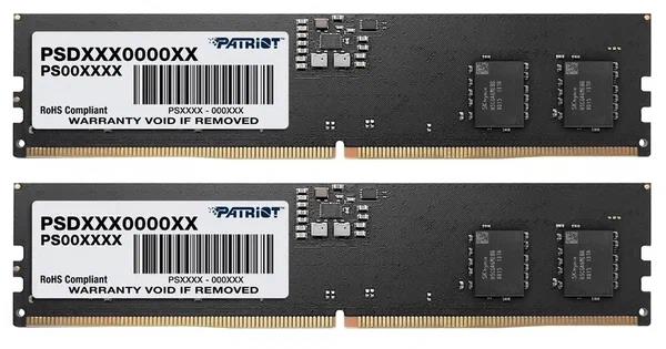 Изображение Оперативная память 2x16 GB DDR5 Patriot Psd532g4800k (38400 Мб/с, 4800 МГц, CL40)