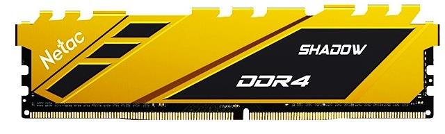 Изображение Оперативная память 16 GB DDR4 NETAC Shadow Yellow (21300 МБ/с, 2666 МГц, CL19)