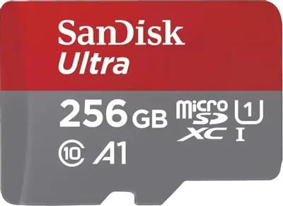 Изображение Карта памяти SanDisk MicroSDXC Ultra Class 10 256 Гб  SDSQUAC-256G-GN6MN