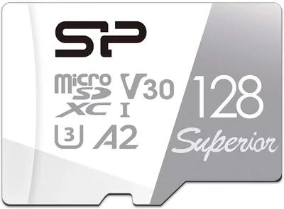 Изображение Карта памяти Silicon Power MicroSDXC Superior Class 10 128 Гб адаптер на SD SP128GBSTXDA2V20SP