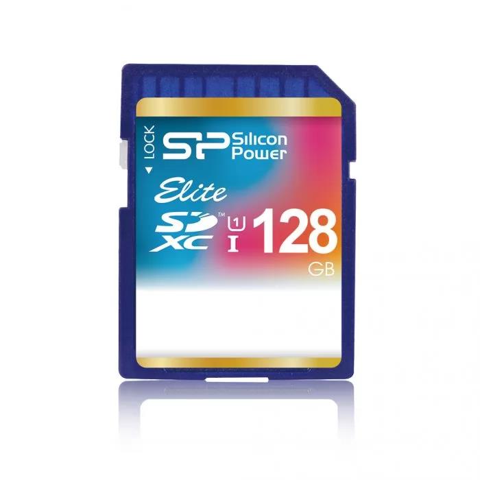 Изображение Карта памяти Silicon Power SDXC Elite Class 10 128 Гб  SP128GBSDXAU1V10