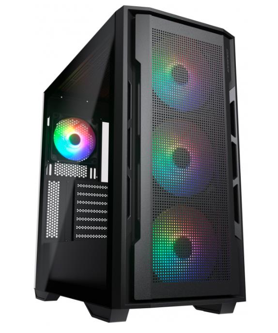 Изображение Корпус Cougar Uniface X RGB Black (mATX, ATX, Mini-ITX, EATX, SSI CEB, черный, без БП)/(Uniface X RGB Black)