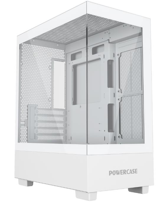 Изображение Корпус PowerCase Vision Micro M (mATX, Mini-ITX, белый, без БП)/(CVMMW-L0)