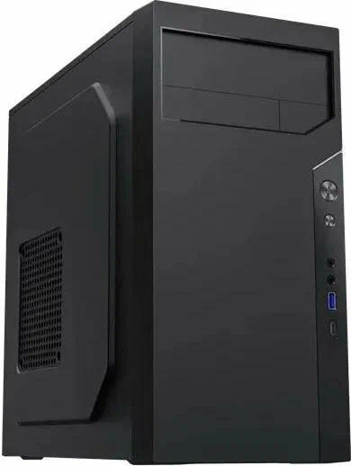 Изображение Корпус Zircon IVA BK  (Mini-ITX, micro-ATX, черный, 450 Вт)/(IVA BK)