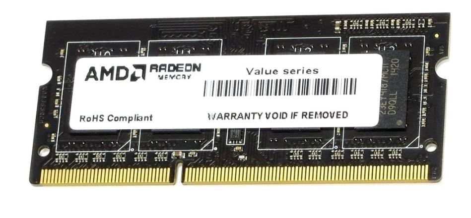 Изображение Оперативная память 8 GB DDR3 AMD R338G1339S2S-UO (10600 МБ/с, 1333 МГц, CL9)