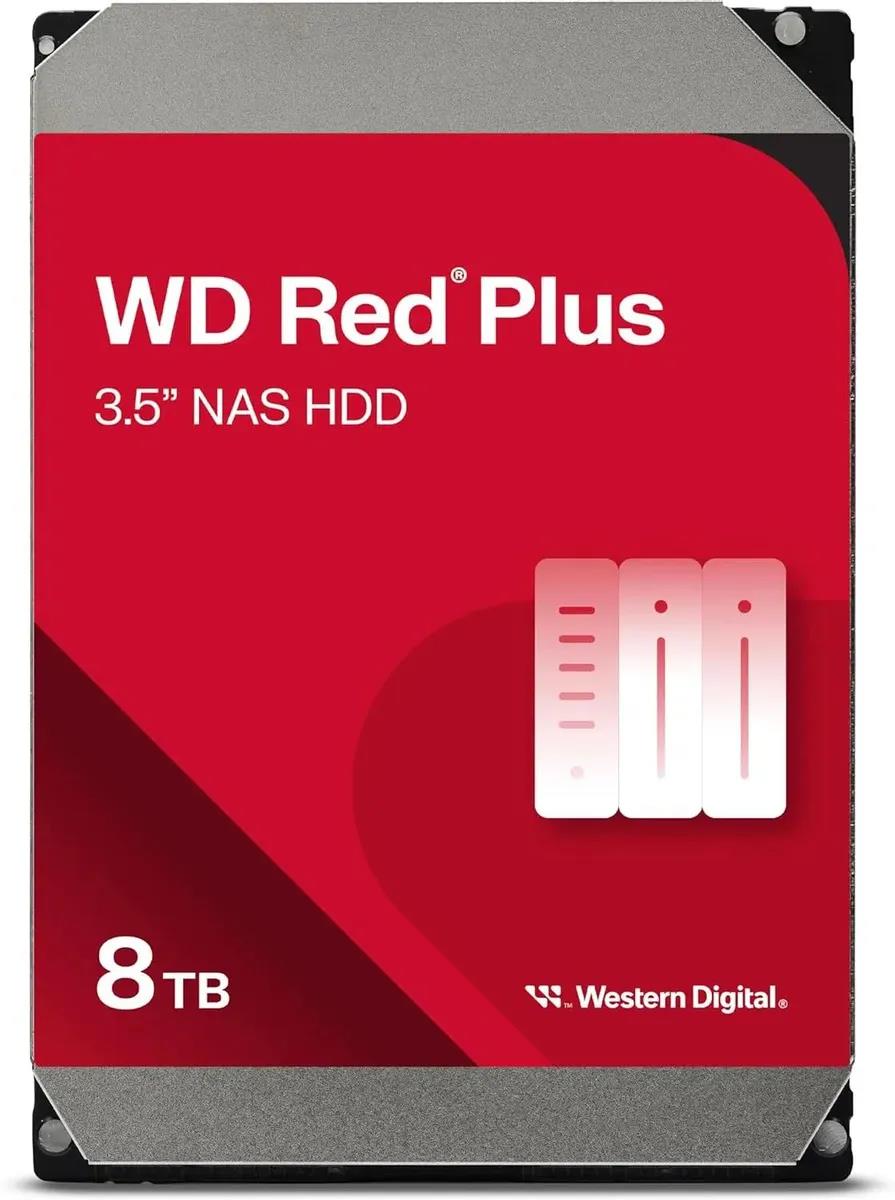 Изображение Жесткий диск 3.5" 8000 ГБ Western Digital Red Plus, 5640 rpm, 256 МБ