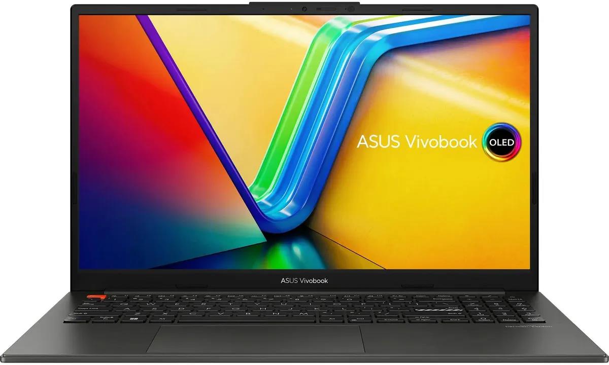 Изображение Ноутбук Asus Vivobook S 15 OLED K5504VA-MA400 (Intel 13700H 2400 МГц/ SSD 1024 ГБ  /RAM 16 ГБ/ 15.6" 2880x1620/VGA встроенная/ Без ОС) (90NB0ZK2-M00P50)