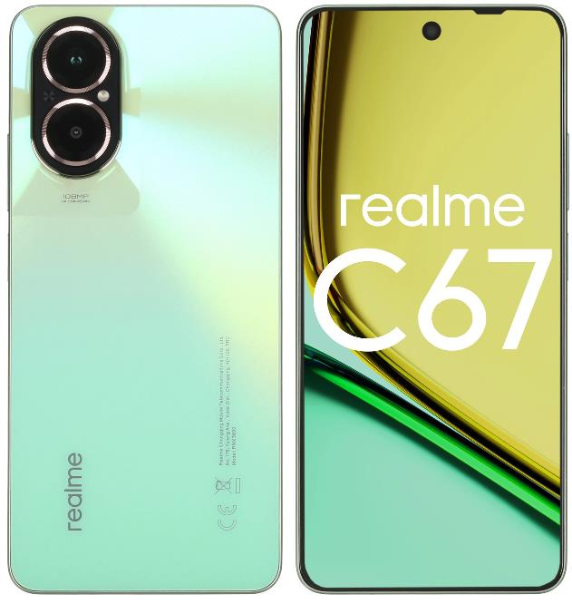 Изображение Смартфон Realme C67 RMX3890 (128 Гб/6 Гб) зеленый