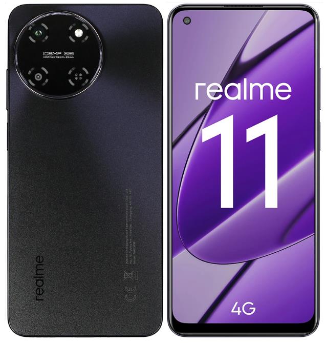 Изображение Смартфон Realme 11 (256 Гб/8 Гб) черный