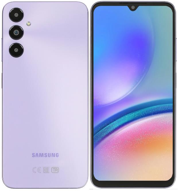 Изображение Смартфон Samsung Galaxy A05s (128 Гб/4 Гб) лавандовый