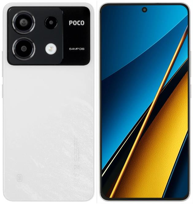 Изображение Смартфон Xiaomi Poco X6 5G (256 Гб/12 Гб) белый