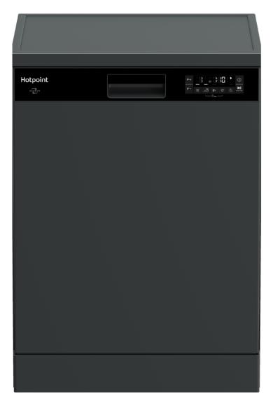 Изображение Посудомоечная машина Hotpoint-Ariston HF 5C82 DW A (полноразмерная, 15 комплектов, чёрный)