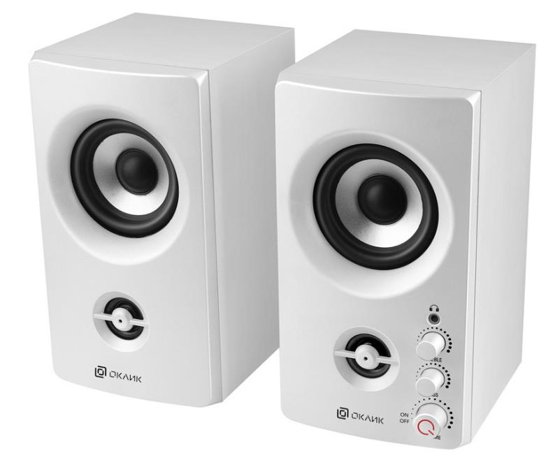 Изображение Компьютерная акустика Oklick OK-164 White (1.0 / 30 Вт  / белый)