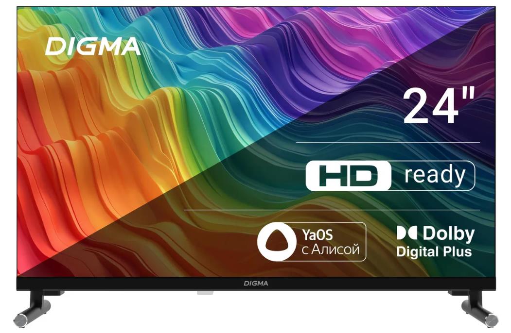 Изображение Телевизор Digma DM-LED24SBB32 24" 720p HD Smart TV черный