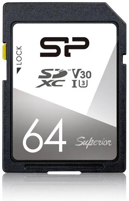 Изображение Карта памяти Silicon Power SDXC Superior Class 10 64 Гб  SP064GBSDXCV3V10