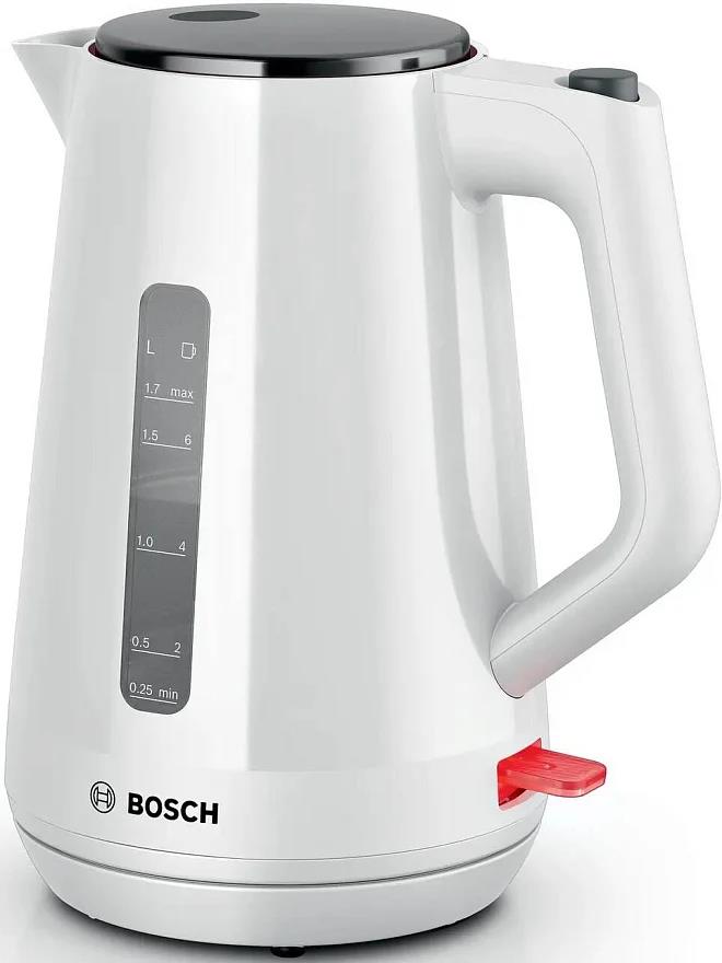 Изображение Электрический чайник Bosch TWK1M121 (2400 Вт/1,7 л /пластик/белый)