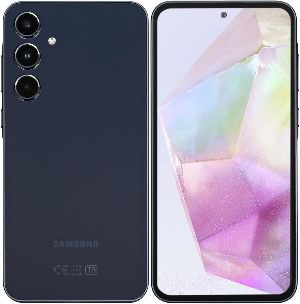 Изображение Смартфон Samsung Galaxy A35 5G (KZ) (128 Гб/8 Гб) темно-синий