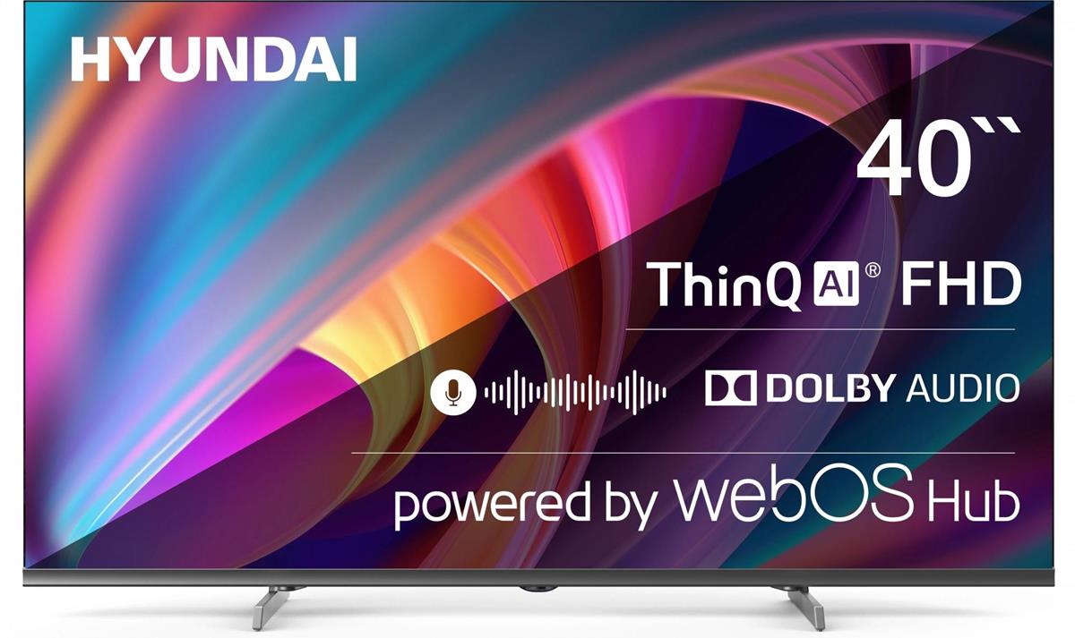 Изображение Телевизор Hyundai H-LED40BS5100 40" 1080p Full HD Smart TV серый, черный