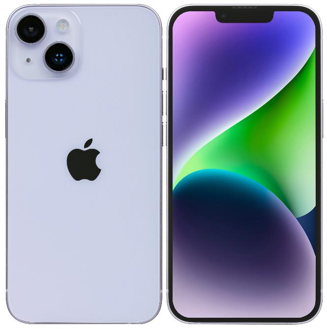 Изображение Смартфон Apple iPhone 14 A2882 (128 Гб/6 Гб) фиолетовый