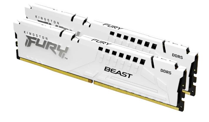 Изображение Оперативная память 2x32 GB DDR5 Kingston Fury Beast White (44800 Мб/с, 5600 МГц, CL36)