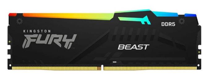 Изображение Оперативная память 16 GB DDR5 Kingston Fury Beast RGB (48000 Мб/с, 6000 МГц, CL36)